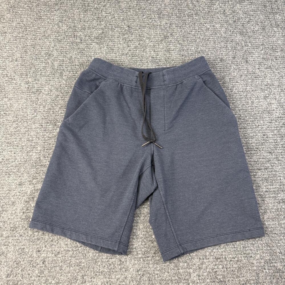 Lululemon Shorts Mens Small Blue Sweat 9 In Inseam Drawstring Pockets Gym